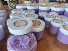 Load image into Gallery viewer, Crystal Sugar Scrub Lavender 8oz